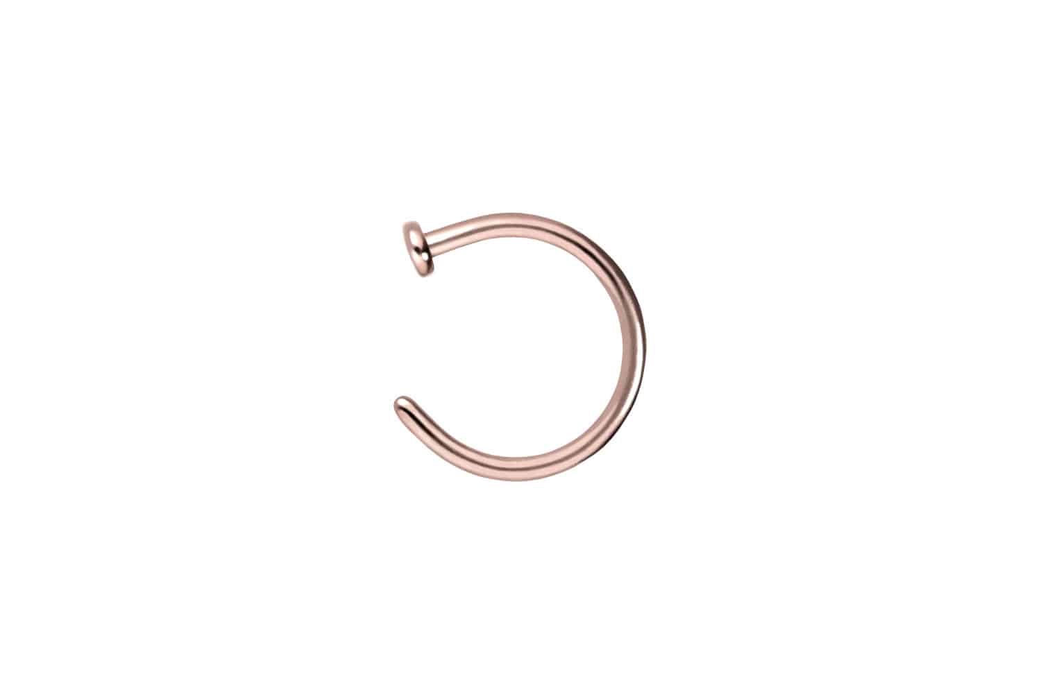 Chirurgenstahl Nasenring Nasenpiercing offen PLATTE